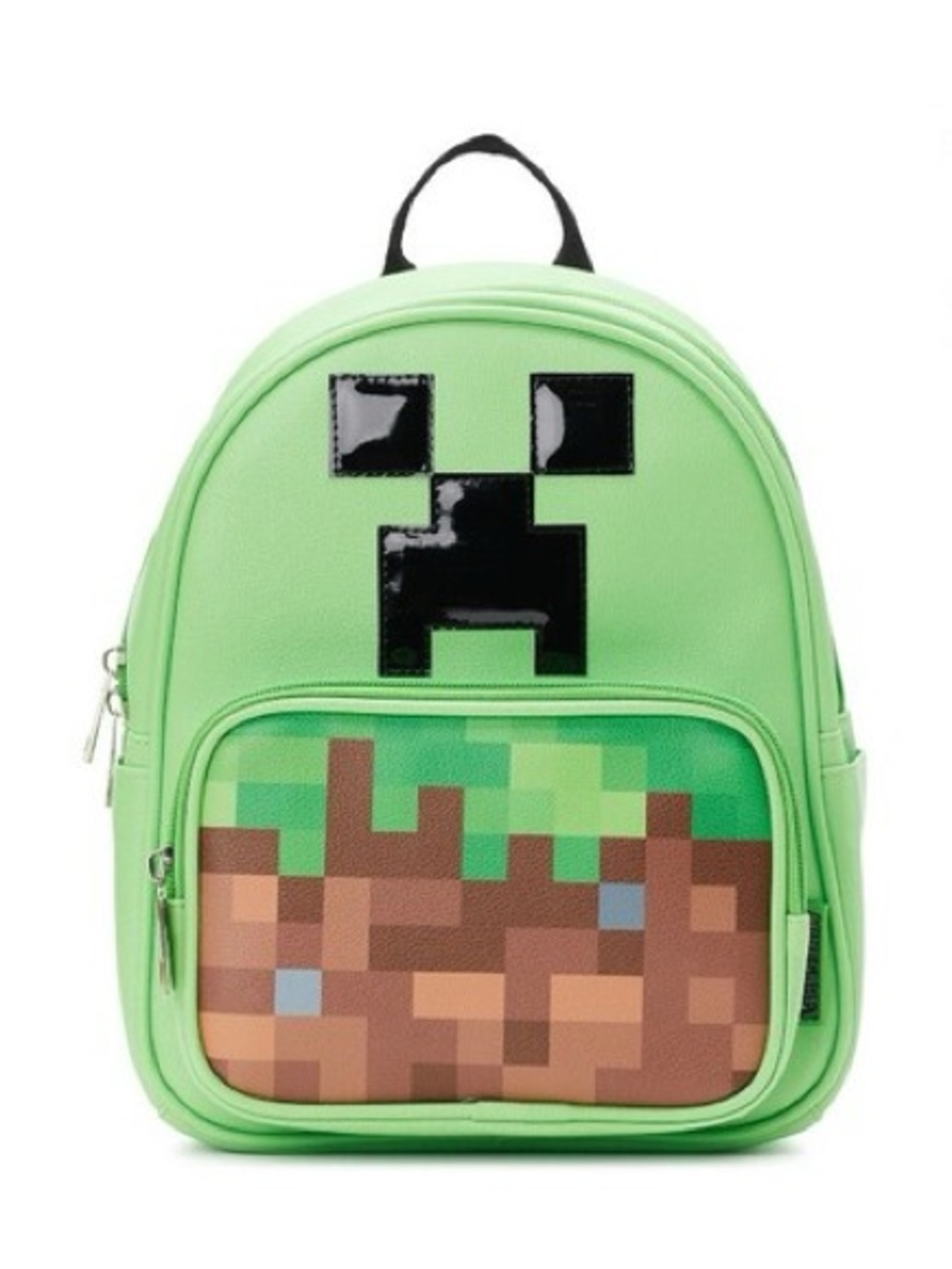 Kids Creeper Pixel Mini Backpack in Bright Green